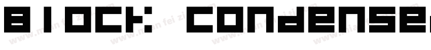 Block Condensed Italic字体转换